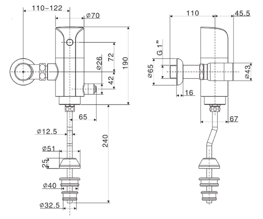 Bản-vẽ-kĩ-thuật-Van-xả-tiểu-nam-American-Standard-WF-8833-cảm-ứng-pin