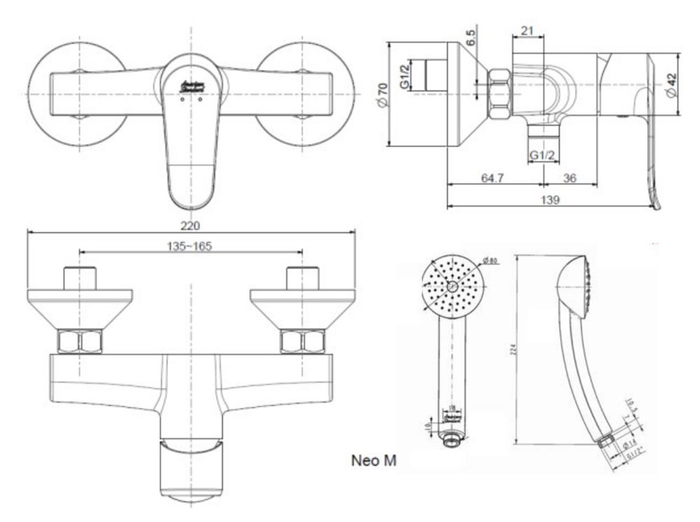 Bản-vẽ-kỹ-thuật-Vòi-Sen-Tắm-American-Standard-WF-0712-Neo-Modern