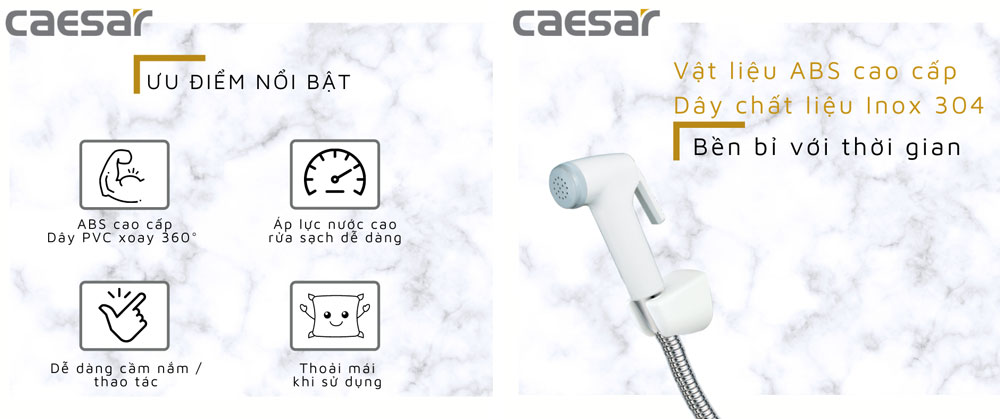 Vòi xịt vệ sinh CAESAR BS304B