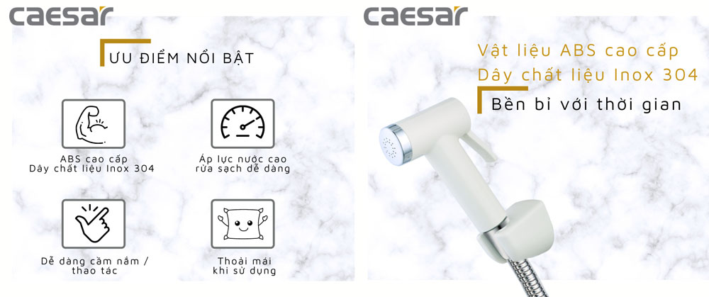 Vòi xịt vệ sinh CAESAR BS306B