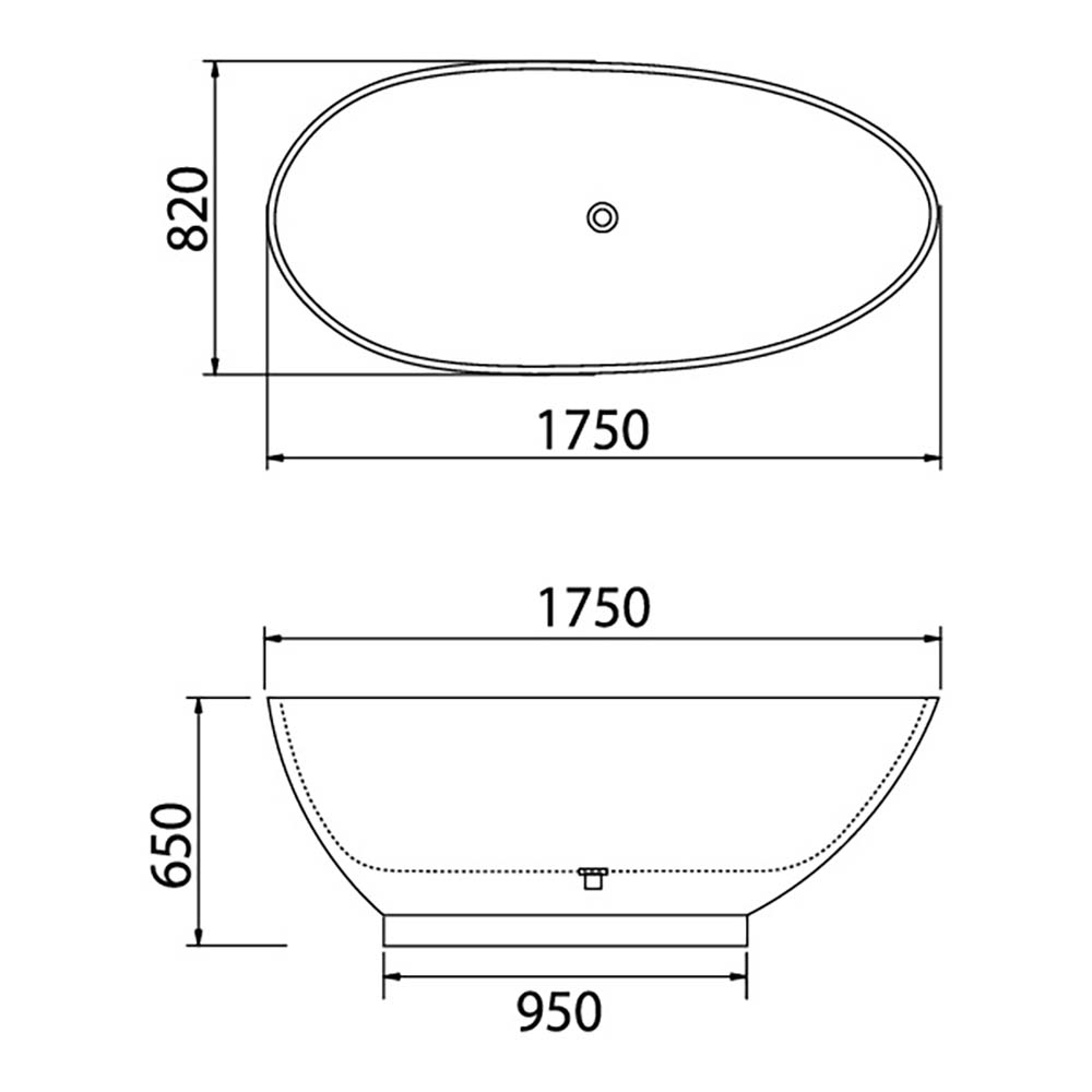 Bồn tắm PLATINUM P.61.350 lập thể (1)