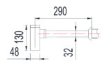 Xi phông chậu rửa mặt INAX A-603PV - Ảnh 2