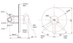 Bản vẽ kỹ thuật Van gật gù TOTO TBS01303B sen âm tường
