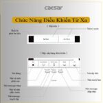 Bồn cầu thông minh CAESAR CA1380H nắp rửa điện tử - Ảnh 6