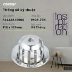 Cầu chắn rác CAESAR F2323A thoát sàn - Ảnh 2