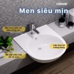 Chậu lavabo bán âm CAESAR LF5302 - Ảnh 4