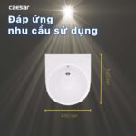 Chậu lavabo bán âm CAESAR LF5302 - Ảnh 10