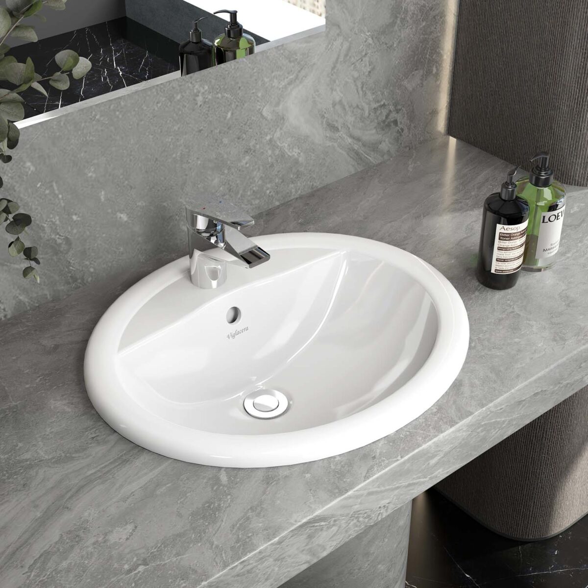 Chậu lavabo dương vành VIGLACERA CD1 - Ảnh 5