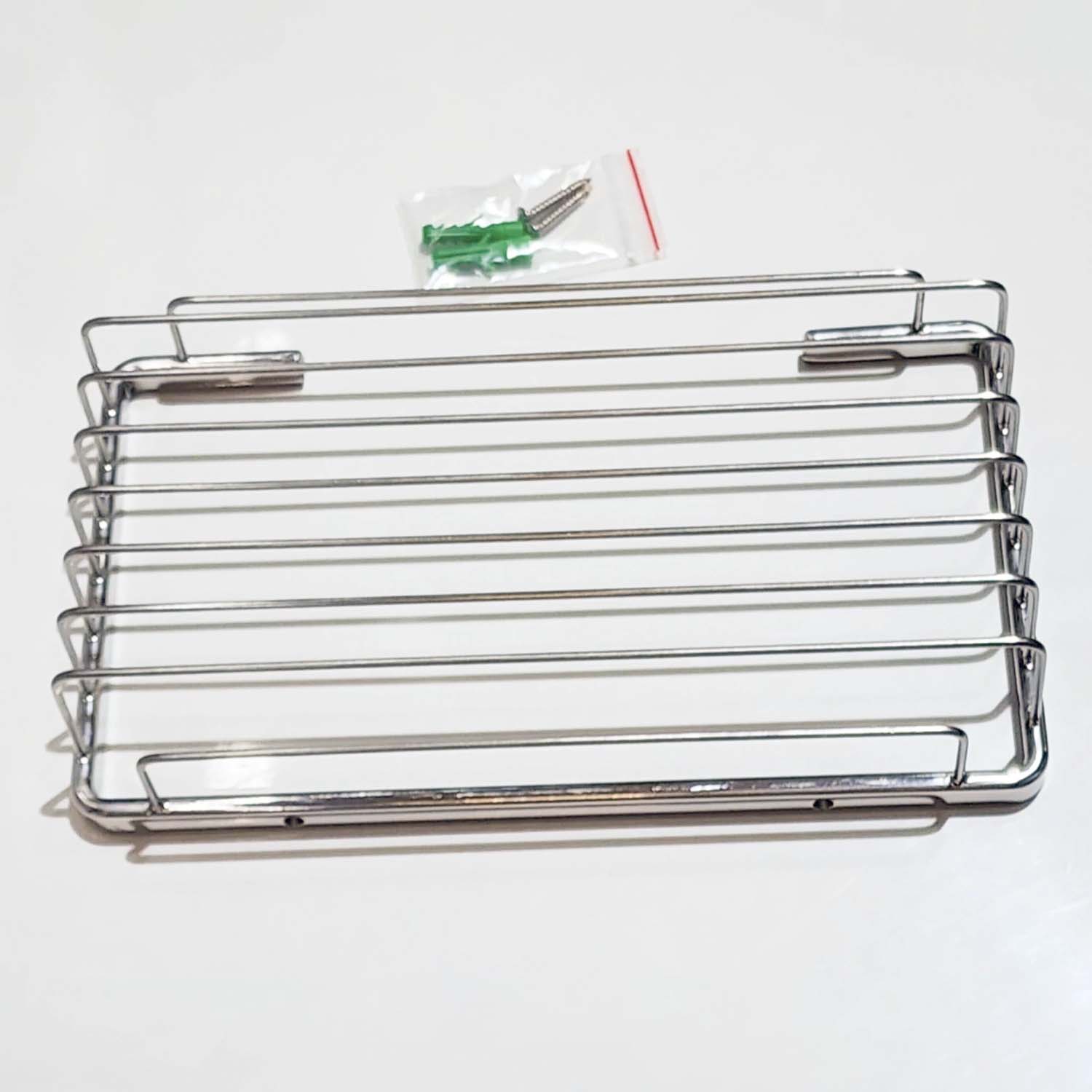 Kệ nhà tắm CAESAR ST830V inox 1 tầng 4 Hinh anh thuc te Ke nha tam CAESAR ST830V inox 1 tang 4