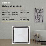Phễu thoát sàn CAESAR ST1212E 120x120mm phi 60 - Ảnh 7