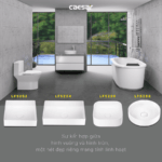 Chậu lavabo đặt bàn CAESAR LF5258 - Ảnh 15