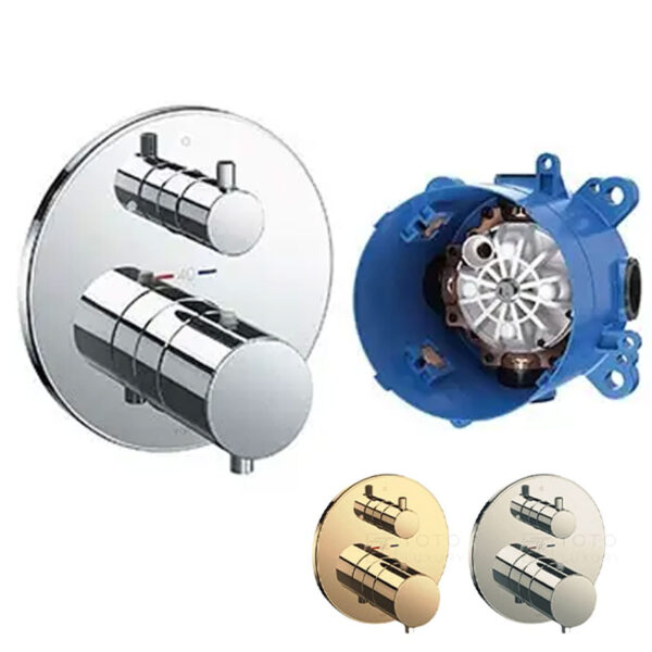Van điều chỉnh nhiệt độ TOTO TBV01407B TBN01001B sen âm tường 1 đường nước ra
