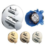 Van điều chỉnh nhiệt độ TOTO TBV01408B TBN01001B sen âm tường 2 đường nước