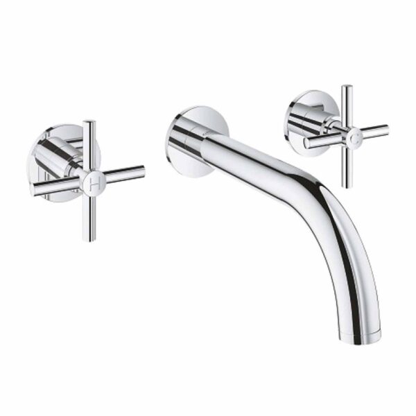 Bản vẽ kích thước Vòi lavabo GROHE Atrio 20164003 Gắn Tường Nóng Lạnh