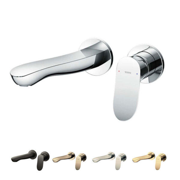 Vòi lavabo TOTO TLG01311BB 2 lỗ âm tường nóng lạnh GO