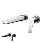 Vòi lavabo TOTO TLG03308BB 2 lỗ âm tường nóng lạnh GS