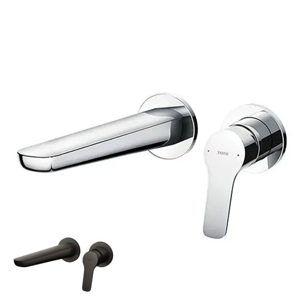 Vòi lavabo TOTO TLG03308BB 2 lỗ âm tường nóng lạnh GS