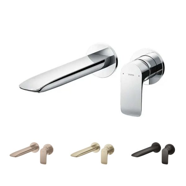 Vòi lavabo TOTO TLG04310BB 2 lỗ âm tường nóng lạnh GA