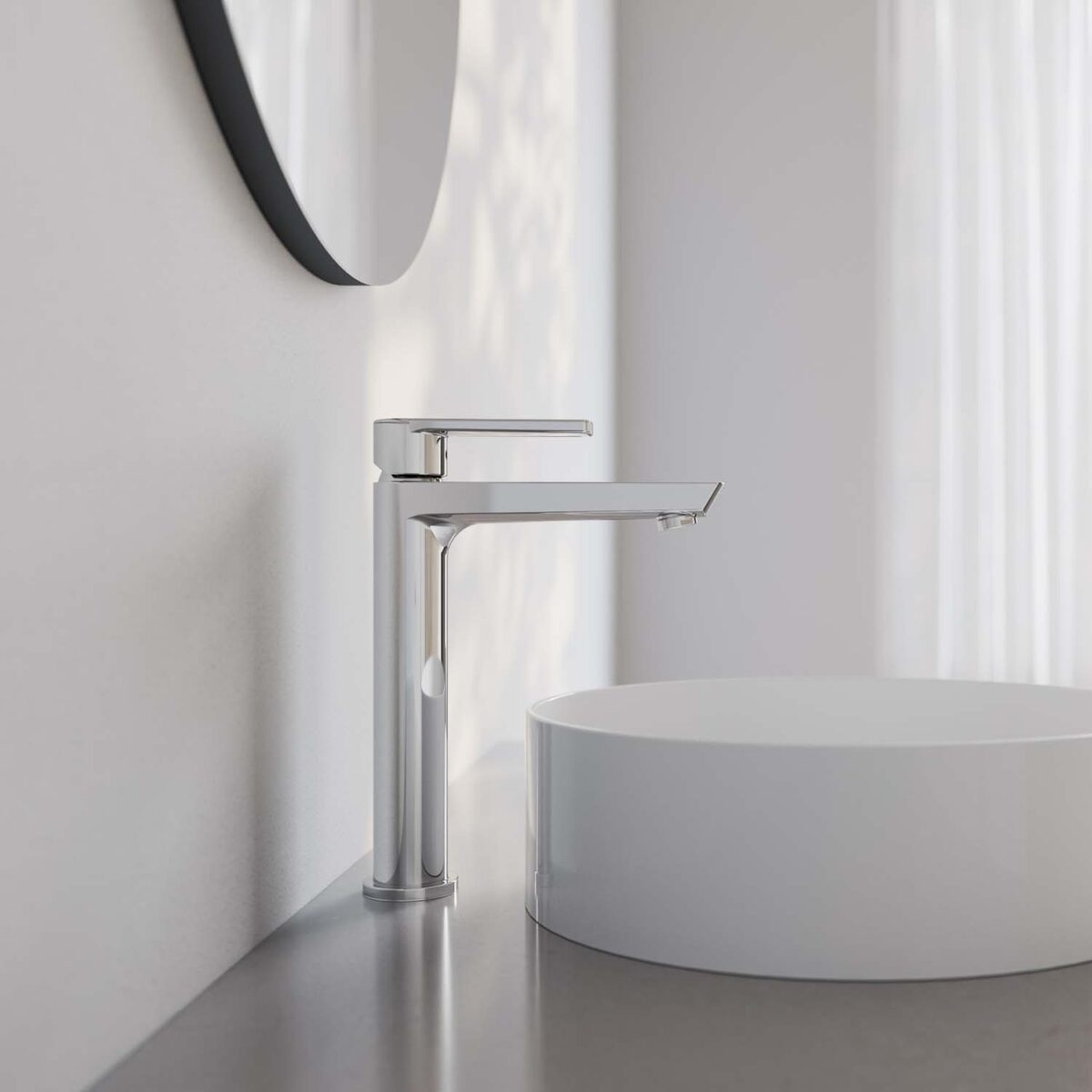 Vòi lavabo VIGLACERA VG125 cổ cao nóng lạnh - Ảnh 11
