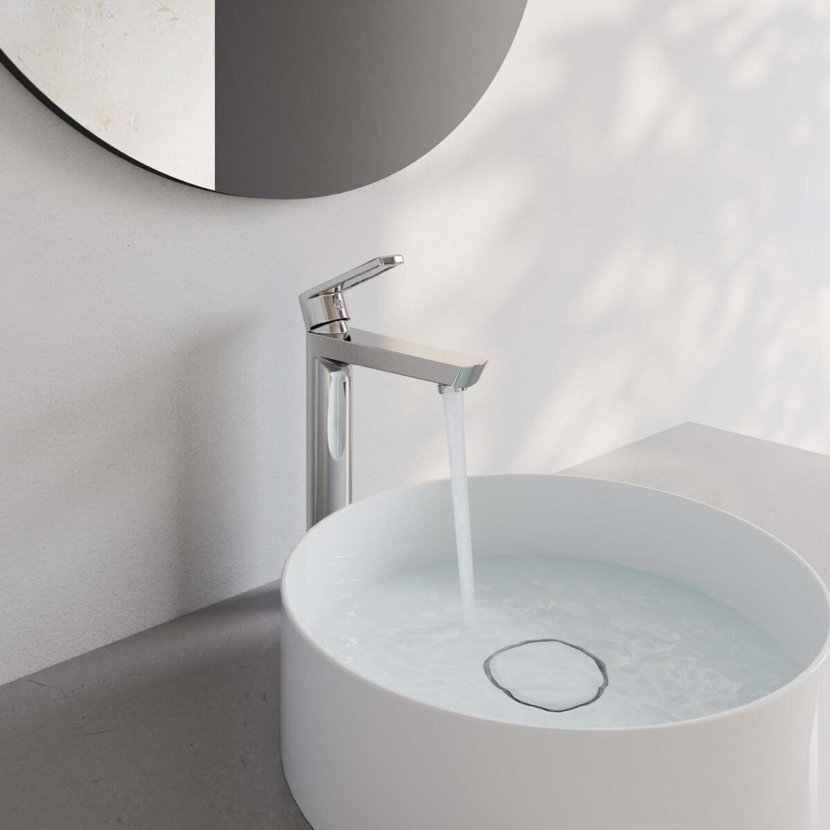 Vòi lavabo VIGLACERA VG125 cổ cao nóng lạnh - Ảnh 12