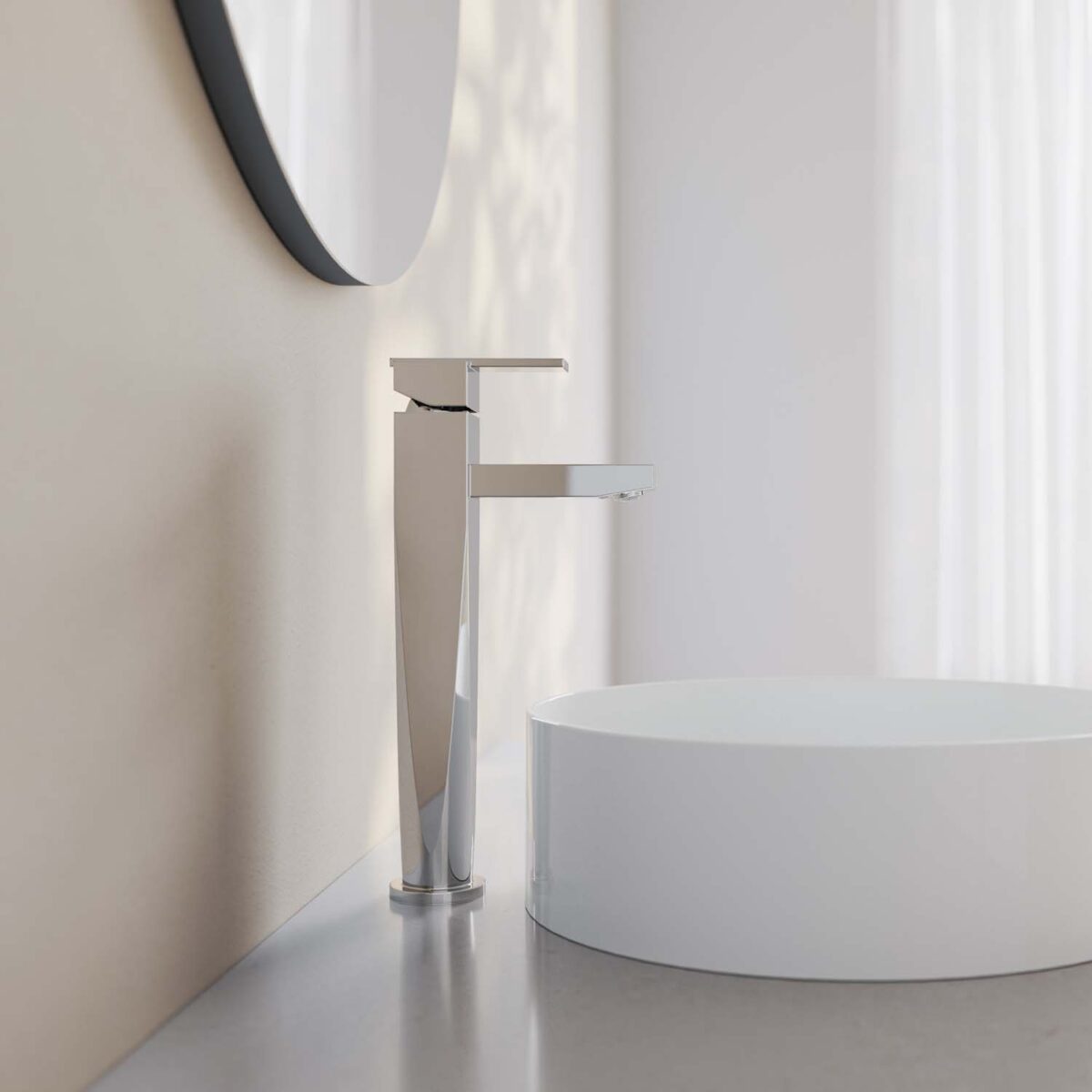 Vòi lavabo VIGLACERA VG126 cổ cao nóng lạnh - Ảnh 7
