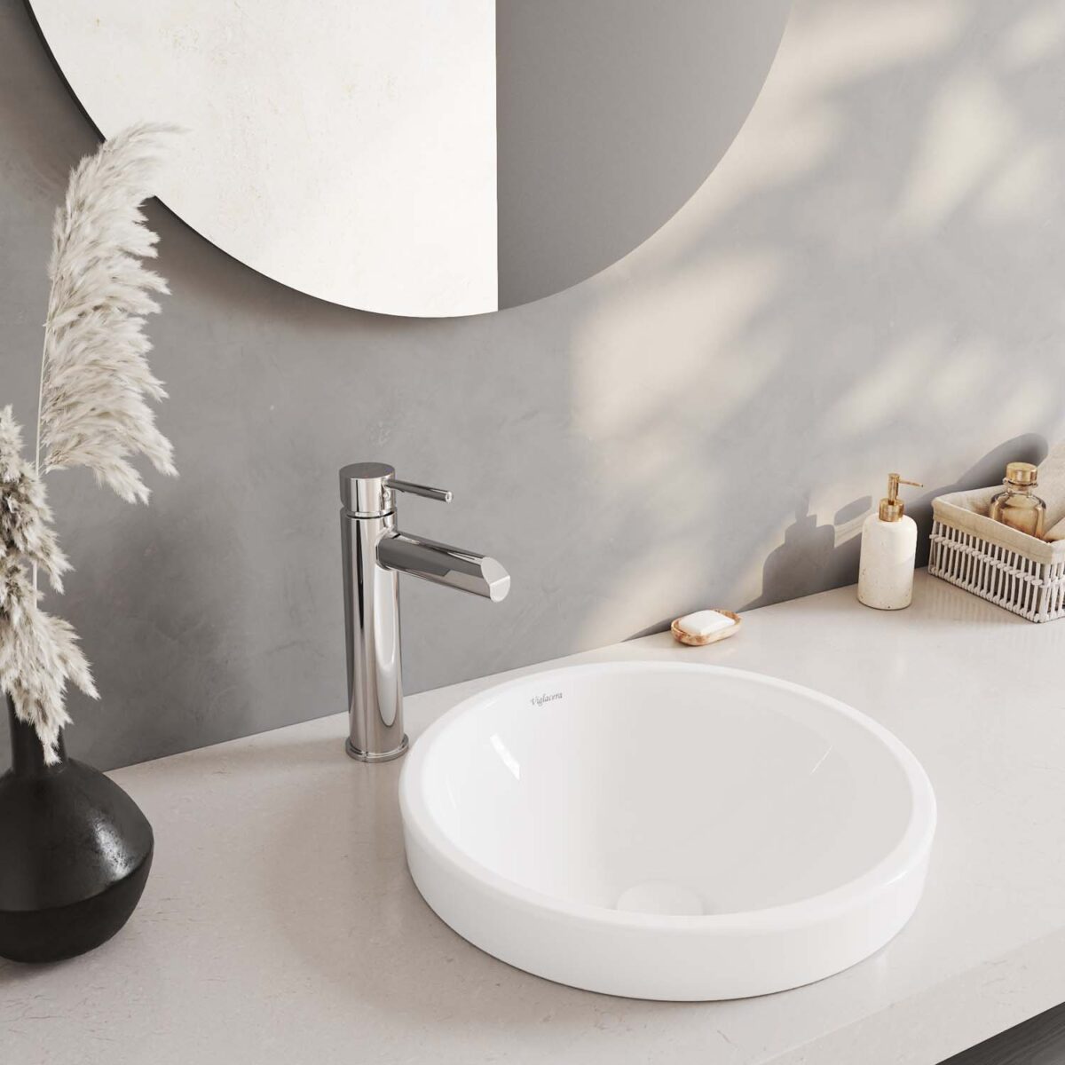 Vòi lavabo VIGLACERA VG141.1 cổ cao nóng lạnh - Ảnh 6