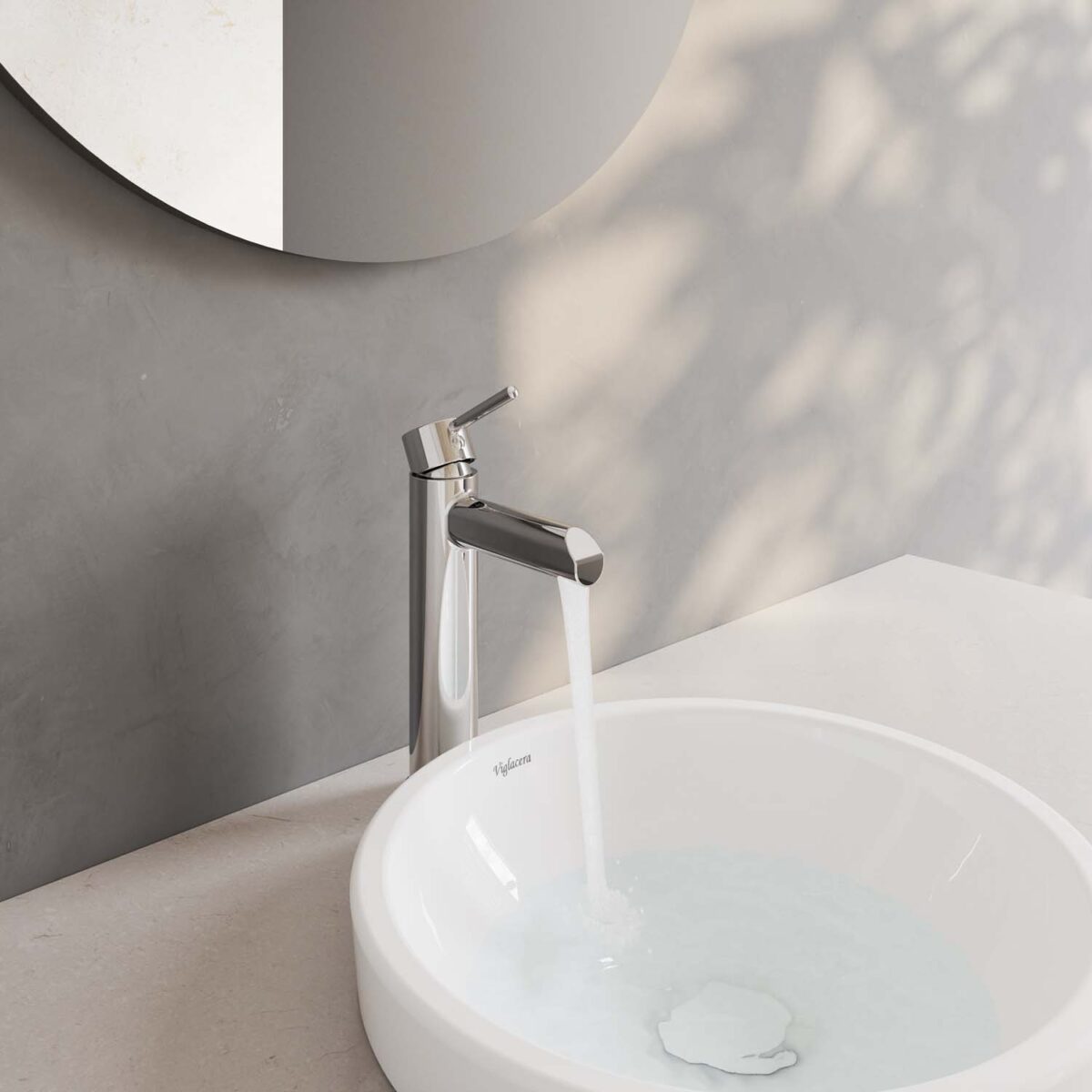 Vòi lavabo VIGLACERA VG141.1 cổ cao nóng lạnh - Ảnh 9