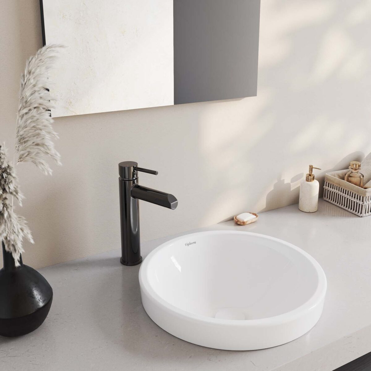 Vòi lavabo VIGLACERA VG141.1 cổ cao nóng lạnh - Ảnh 10
