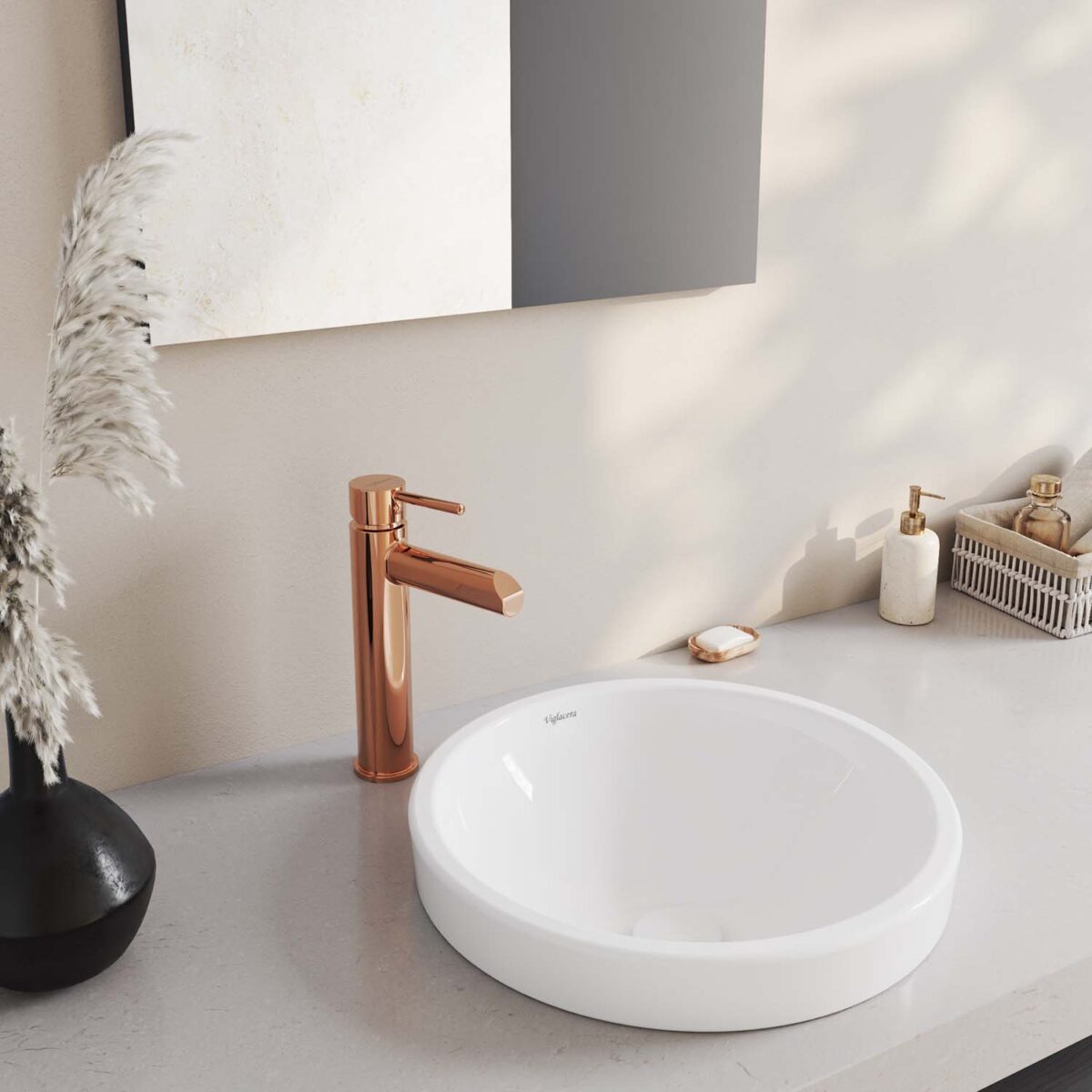 Vòi lavabo VIGLACERA VG141.1 cổ cao nóng lạnh - Ảnh 11