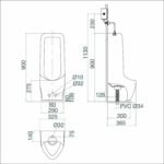 Bồn tiểu nam VIGLACERA BS604 đặt sàn - Ảnh 2