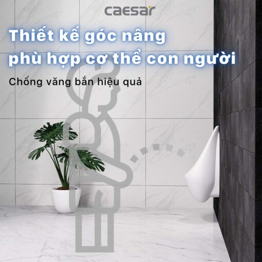 tinh nang Bon tieu nam CAESAR U0264 treo tuong 2