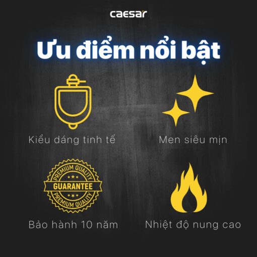 tinh nang Bon tieu nam CAESAR UA0283 cam ung treo tuong 2