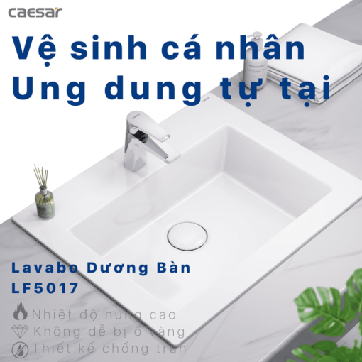 tinh nang Chau lavabo duong vanh CAESAR LF5017 1