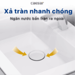 Chậu lavabo dương vành CAESAR LF5017 - Ảnh 9
