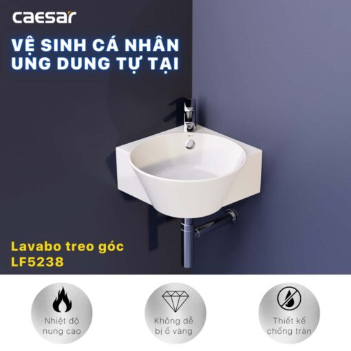 tinh nang Chau lavabo treo tuong CAESAR LF5238 goc 1