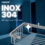 Kệ nhà tắm CAESAR ST830V inox 1 tầng - Ảnh 3