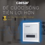 Van xả tiểu CAESAR A637 cảm ứng dùng điện âm tường - Ảnh 5