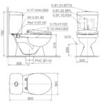 Bản-vẽ-kĩ-thuật-Bồn-cầu-2-khối-VIGLACERA-VI44-nắp-thường-V1102