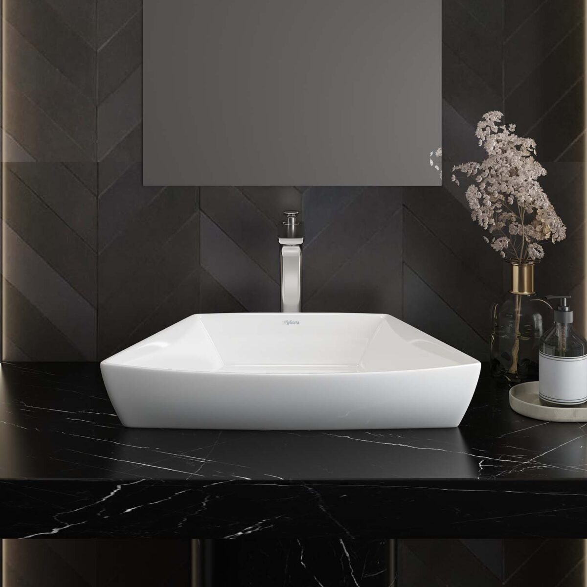 Chậu lavabo đặt bàn VIGLACERA CD17 - Ảnh 4