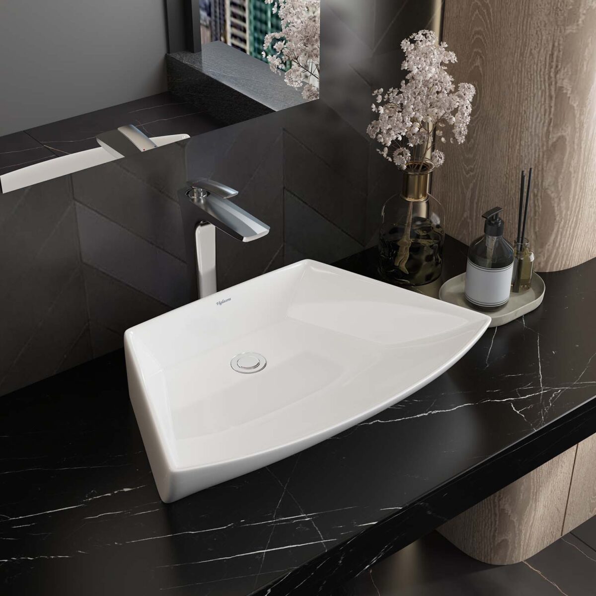 Chậu lavabo đặt bàn VIGLACERA CD17 - Ảnh 5