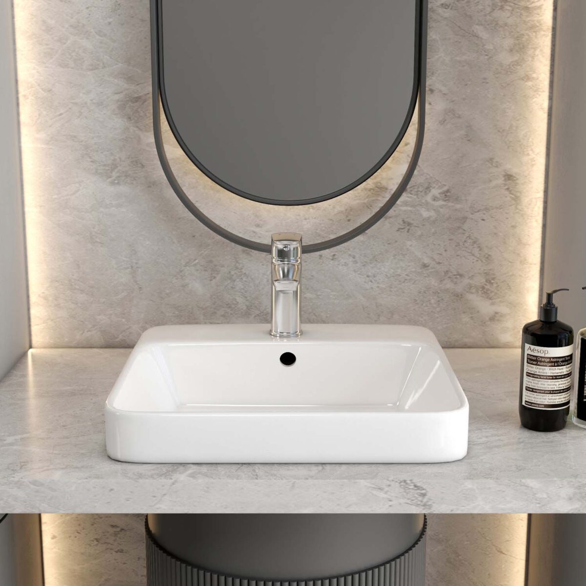Chậu lavabo đặt bàn VIGLACERA V24 - Ảnh 5