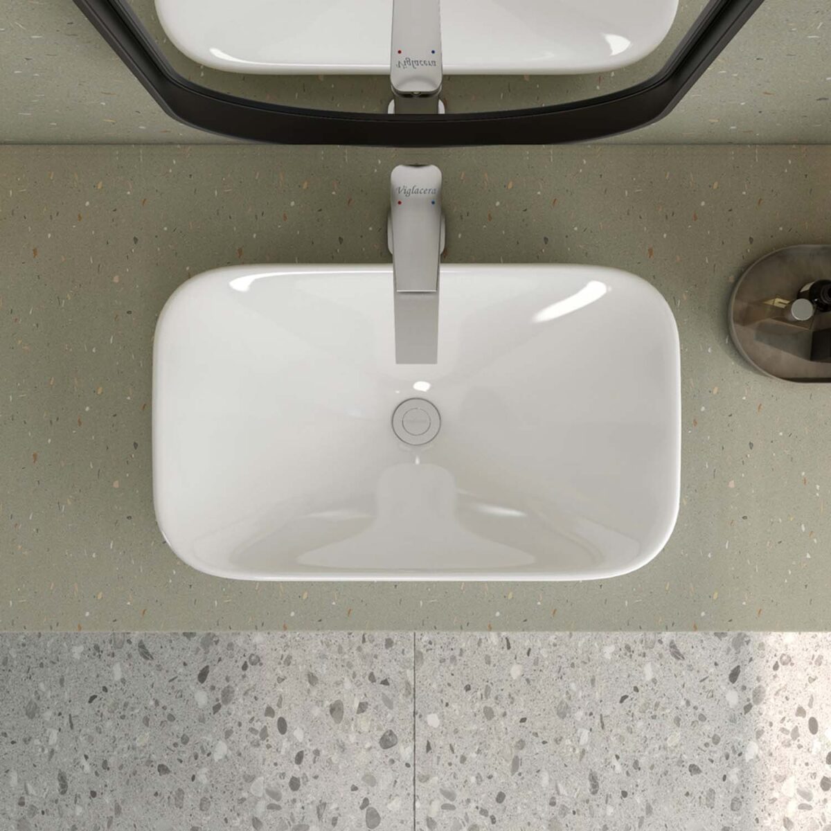Chậu lavabo đặt bàn VIGLACERA V28 - Ảnh 6