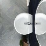Chậu lavabo treo tường VIGLACERA VI5 kèm chân lửng - Ảnh 5