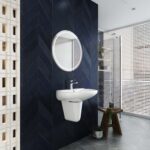 Chậu lavabo treo tường VIGLACERA VI5 kèm chân lửng - Ảnh 6