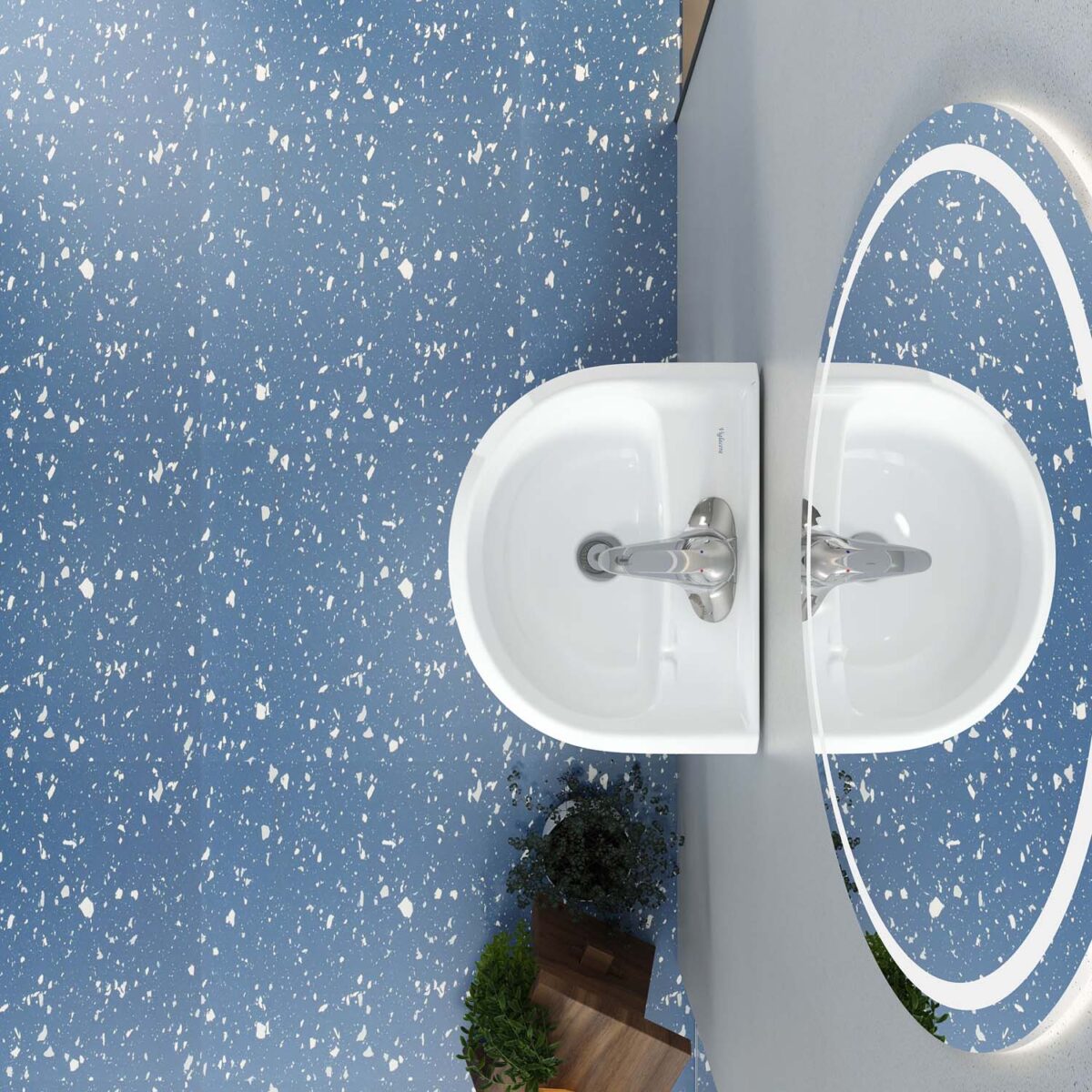 Chậu lavabo treo tường VIGLACERA VTL3N - Ảnh 4