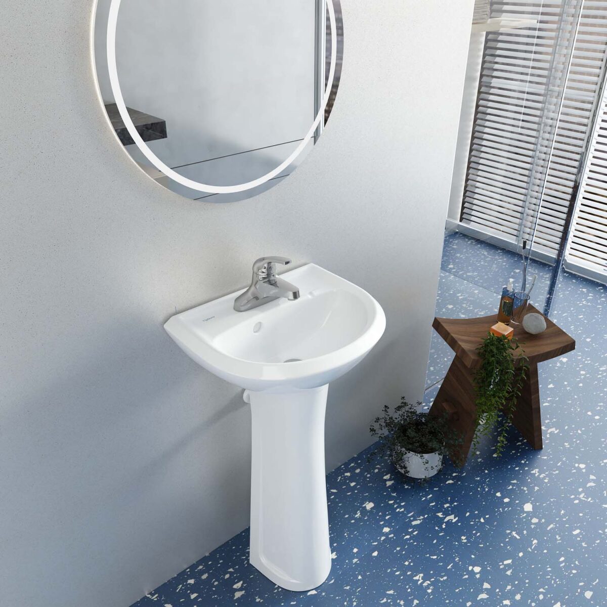 Chậu lavabo treo tường VIGLACERA VTL3N - Ảnh 6
