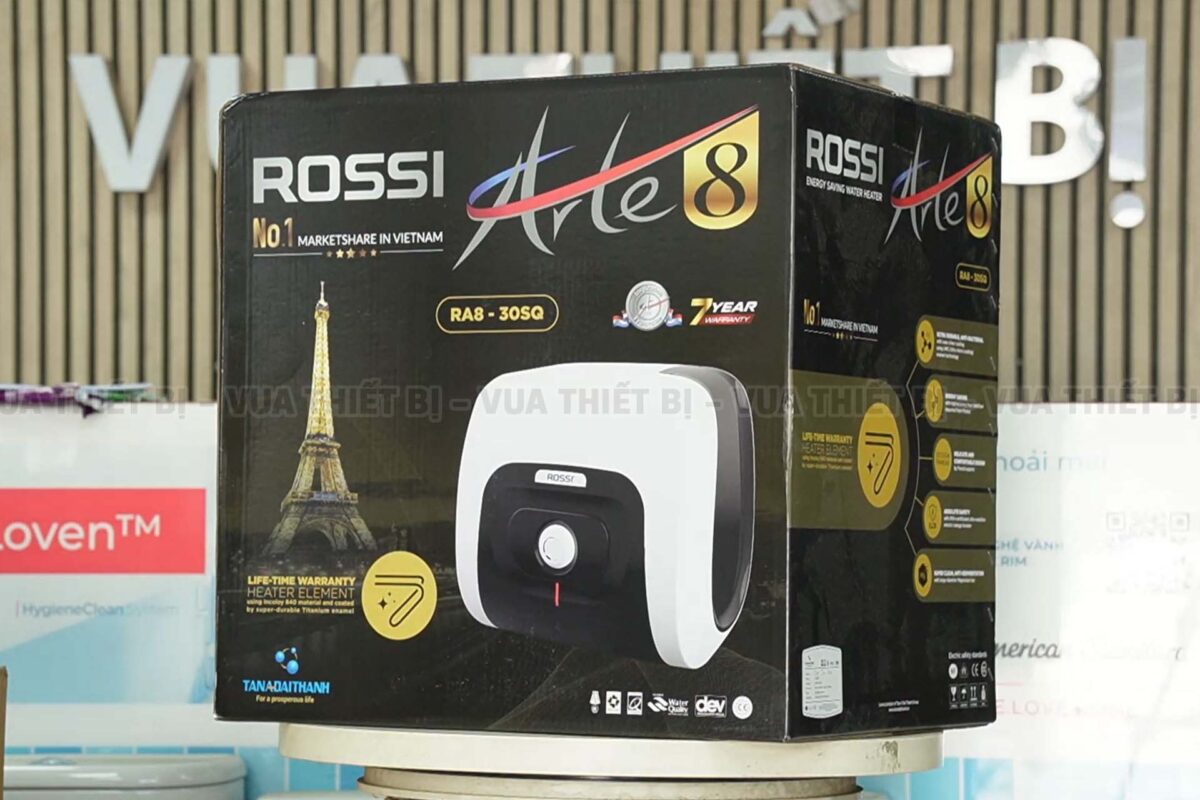 Bình nóng lạnh ROSSI ARTE8 15L lít vuông RA8 15SQ gián tiếp 2500w - Ảnh 6