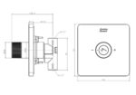 Nút điều chỉnh sen âm tường AMERICAN STANDARD FFAS0925 nóng lạnh - Ảnh 2