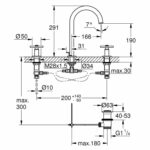 Vòi lavabo GROHE Atrio 20008AL3 cổ cao Nóng Lạnh 3 lỗ - Ảnh 2