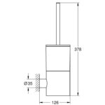 Chổi cọ toilet Grohe Atrio 40314003 - Ảnh 2